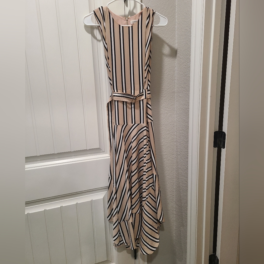 Calvin Klein Size 4 Striped, flare dress 👗